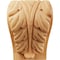 Ekena Millwork 3 1/4"W x 2 3/4"D x 5"H Medium Acanthus Leaf Block Corbel, Red Oak CORW03X03X05BARO - alternate 3